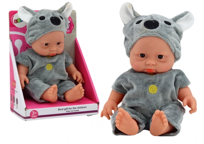 Bambola piccola bebè con cappellino Koala