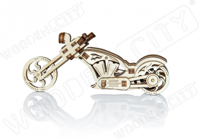 Puzzle 3D in Legno Motocicletta Chopper