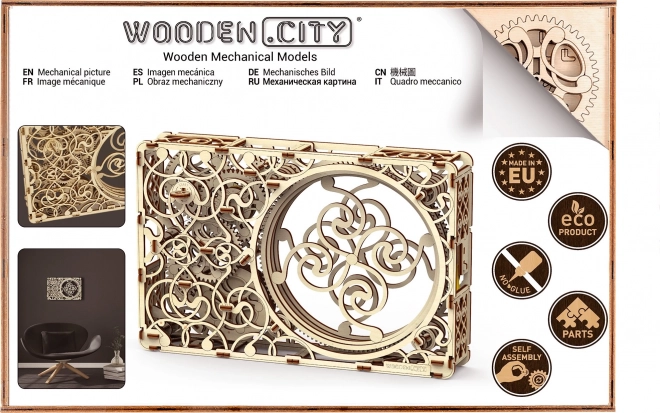 Quadro meccanico - puzzle 3D in legno