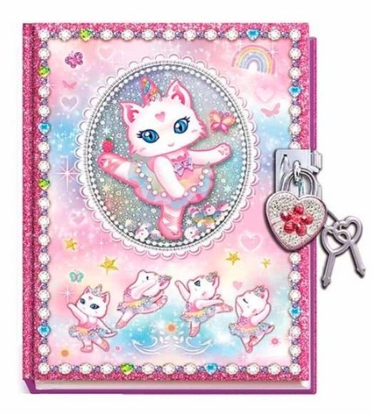 Diario Pecoware con lucchetto - Gatto Ballerina