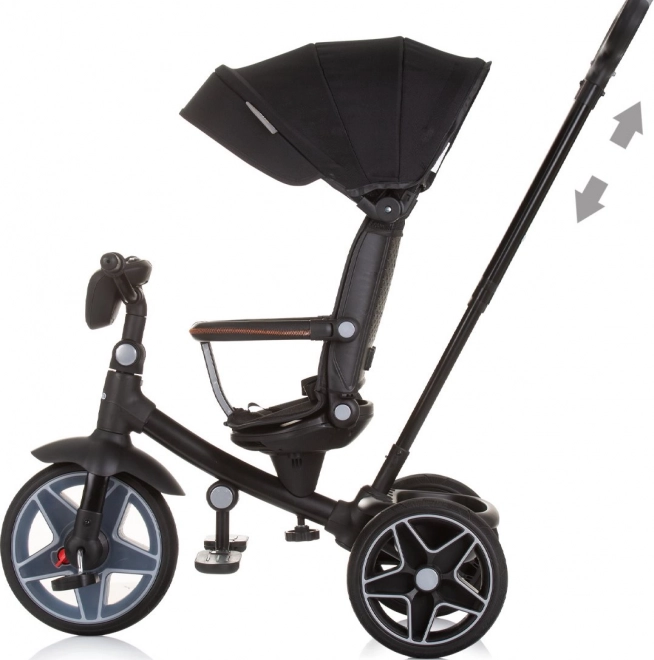 Chipolino triciclo con tettoia e box musicale Derby 2 in 1 Obsidian