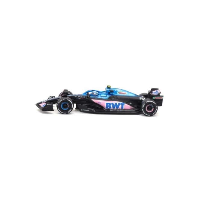 Modellino Bburago Formula 1 BWT Alpine A523 di Pierre Gasly