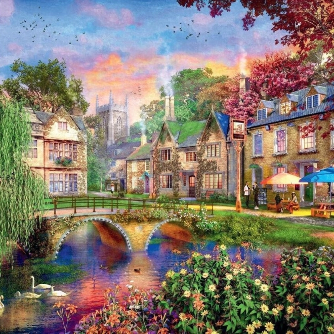 Ravensburger Puzzle Strada dei Cotswolds 1000 pezzi