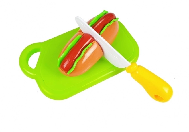 Set da Taglio Velcro Hot Dog e Pesce in Scatola