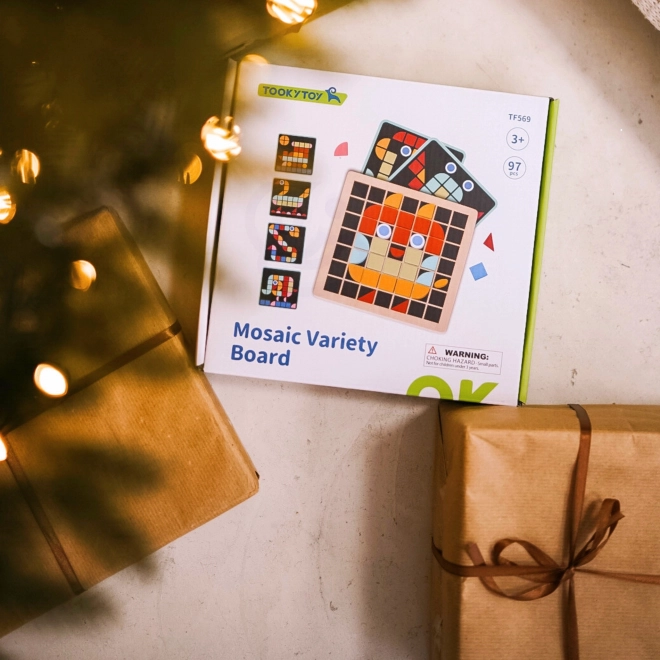 Mosaico di legno Tooky Toy Montessori