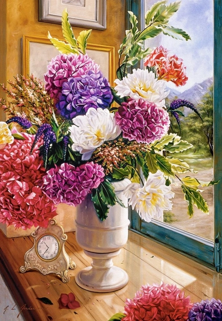 Puzzle con Ortensie Castorland