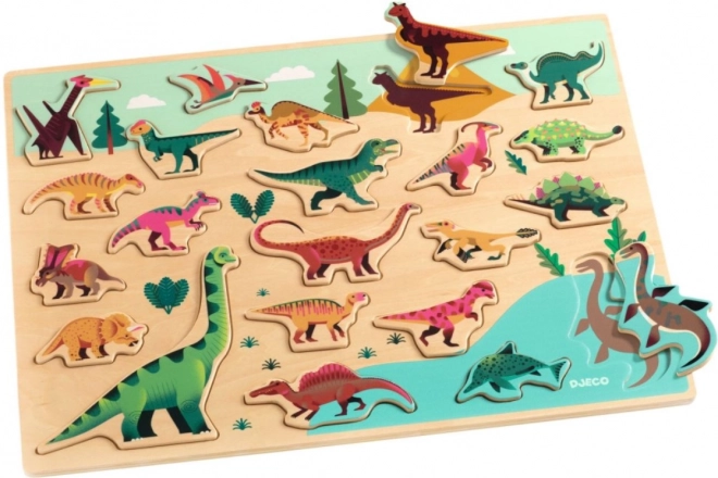 Puzzle in legno Dino