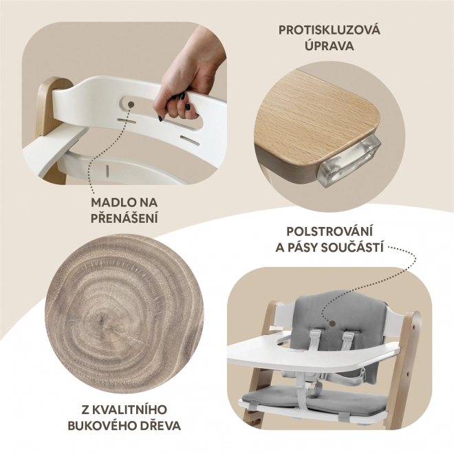 Sedia da pranzo in legno Clipp & Clapp, Nero