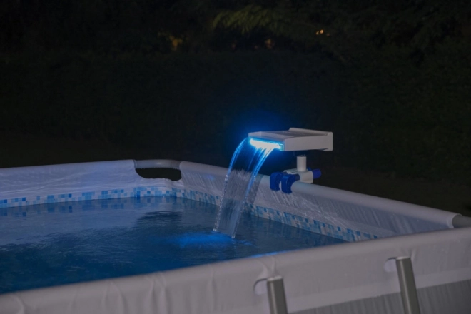 Fontana d'acqua con illuminazione a LED per piscine da giardino BESTWAY
