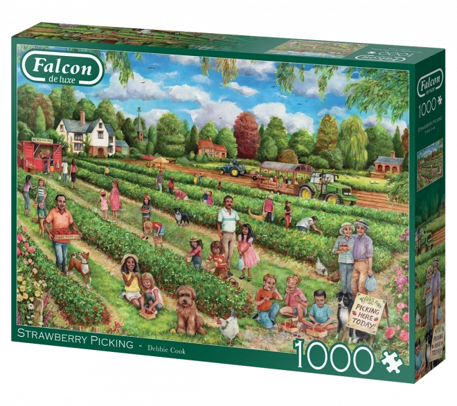 Puzzle Raccolta di Fragole 1000 pezzi