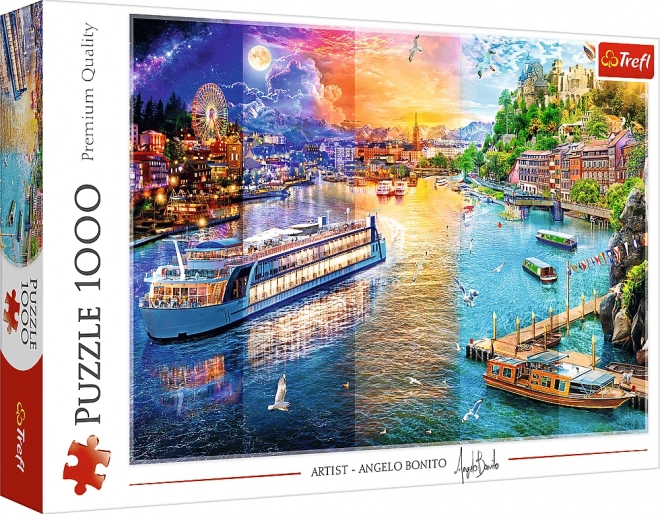 Puzzle 1000 pezzi Crociera sul fiume