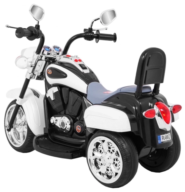 Motocicletta Chopper NightBike bianca – bianco