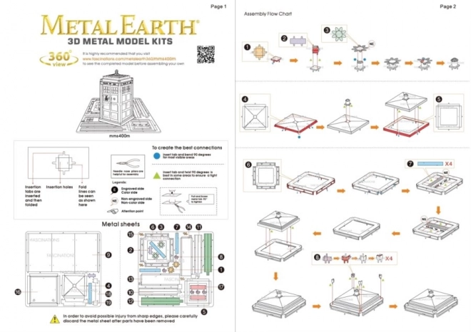 Puzzle 3D Metal Earth Dottore Who: Tardis