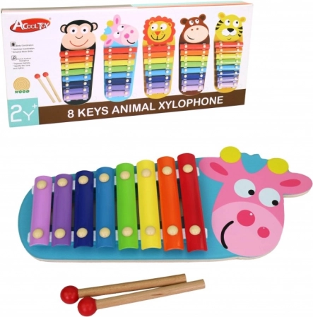 Xilofono in legno per bambini, 34 cm