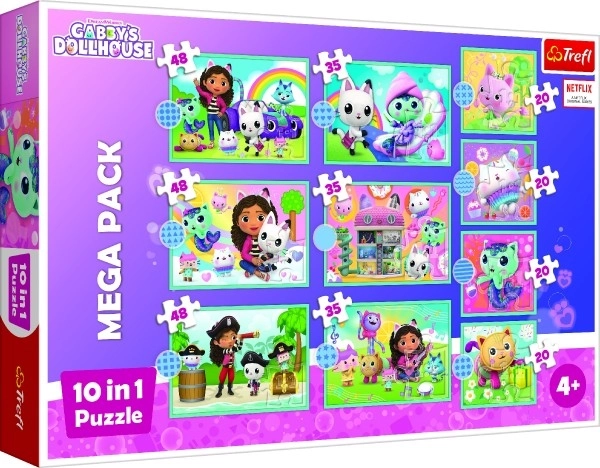 Trefl: Puzzle 10 in 1 - Nel Mondo di Gabi