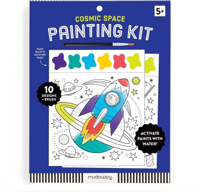 Set da pittura Mudpuppy spazio per bambini