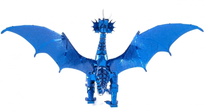 Puzzle 3D Metal Earth Drago Blu