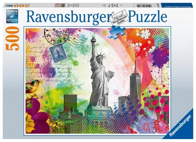 Puzzle Cartolina da New York 500 Pezzi