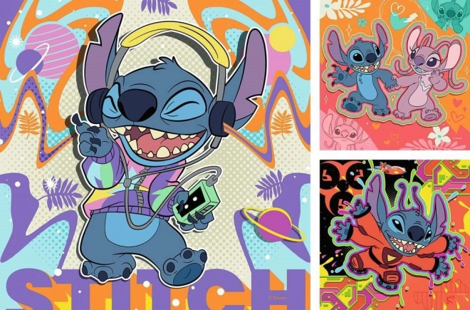 Puzzle Disney Stitch 3x49 pezzi