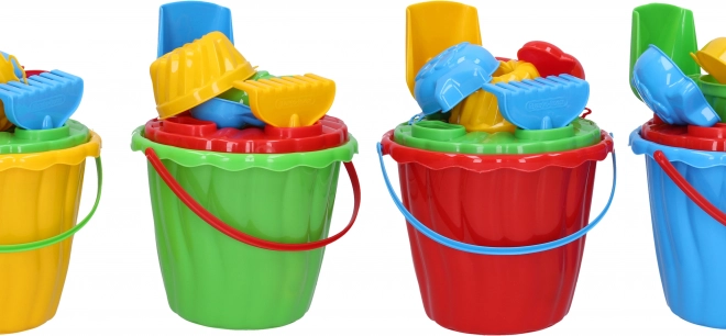 Set da spiaggia Kája secchiello 16x13 cm