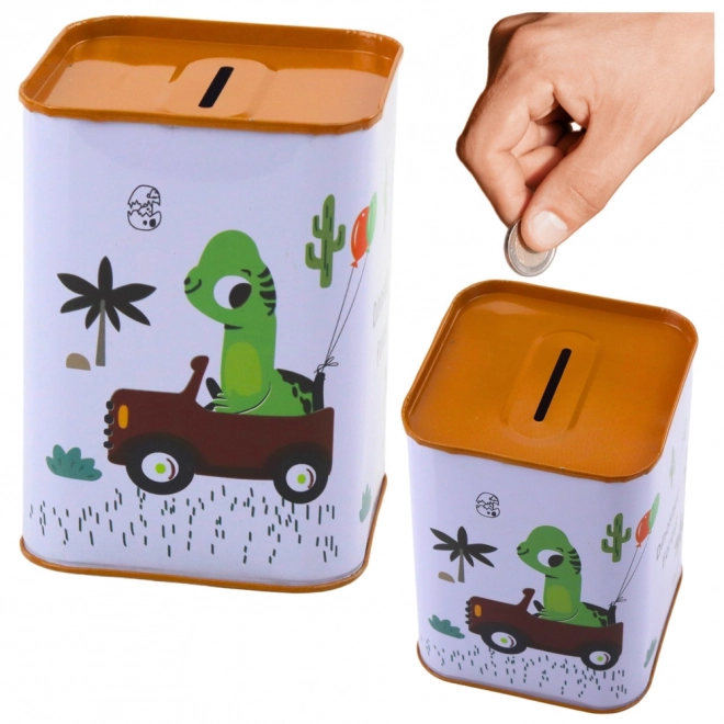 Salvadanaio con dinosauro