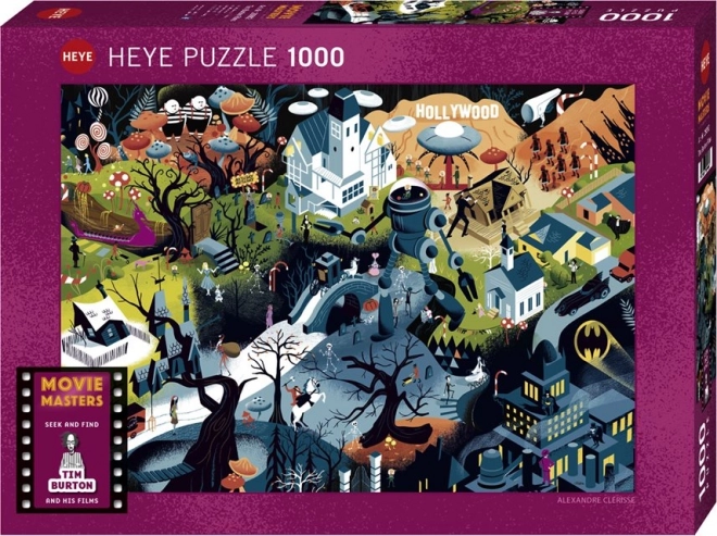 Puzzle HEYE Movie Masters: Film di Tim Burton 1000 pezzi