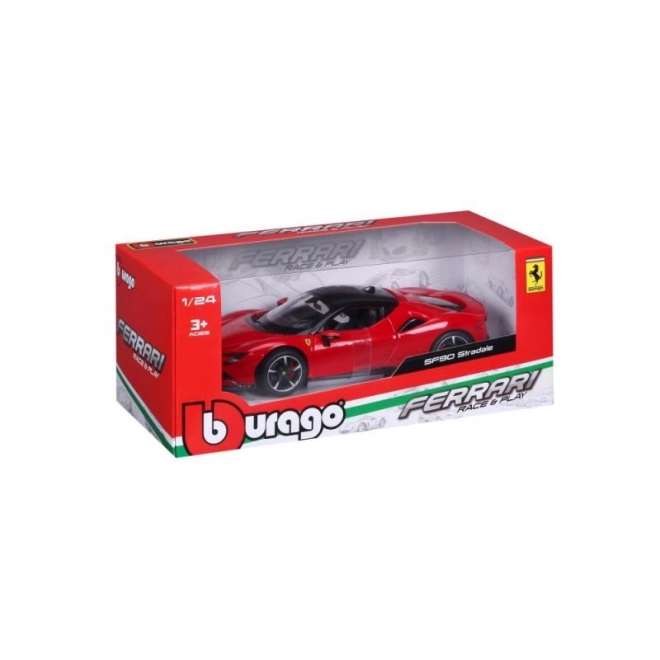 Bburago Ferrari SF90 Stradale in scala 1:24 Rosso