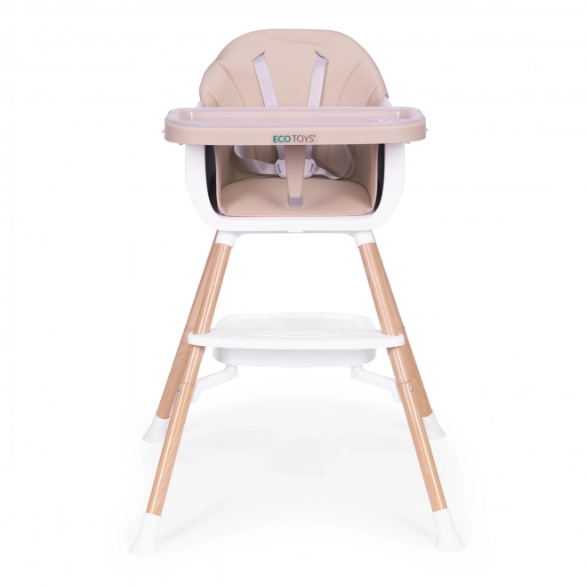 Sedia pappa 2-in-1 beige ECOTOYS