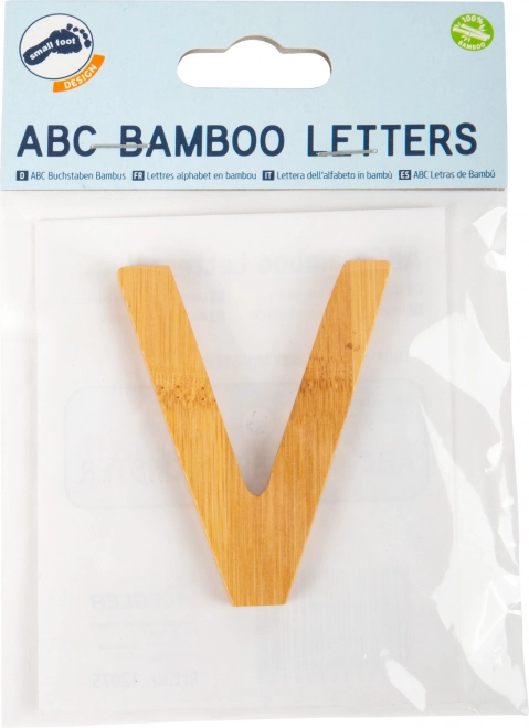 Lettera V in bambù di Small Foot