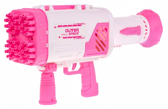 Pistola Per Bolle Di Sapone Bambini 3+ Rosa Con Ventilatore E Liquido