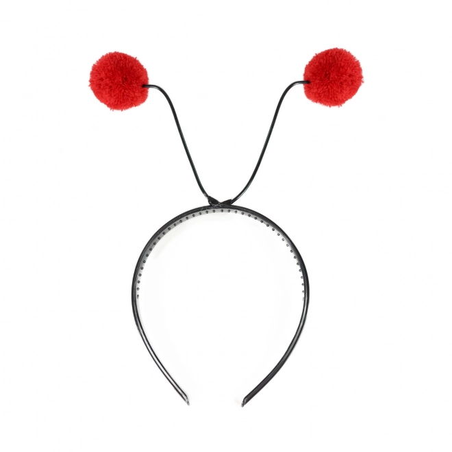 Cerchietto coccinella con antenne per bambini