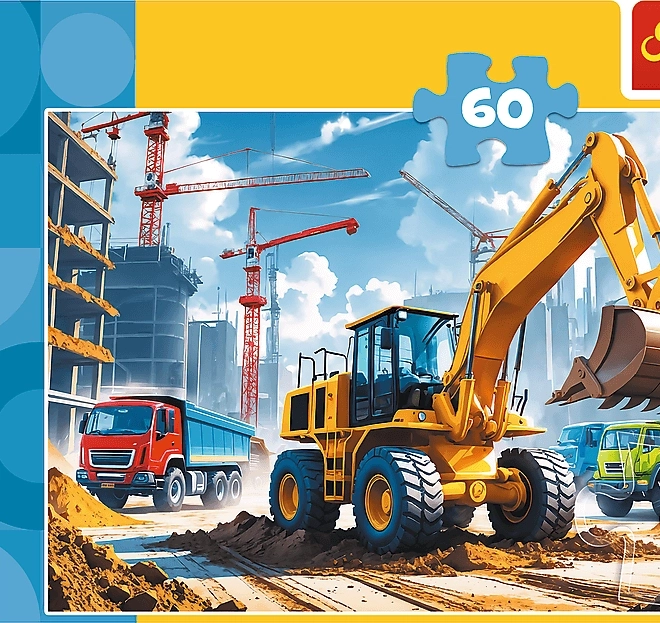 Puzzle Traktor con pala caricatrice 60 pezzi