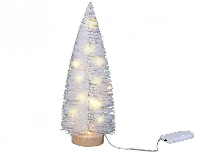 Albero di Natale Decorativo Bianco con Luci