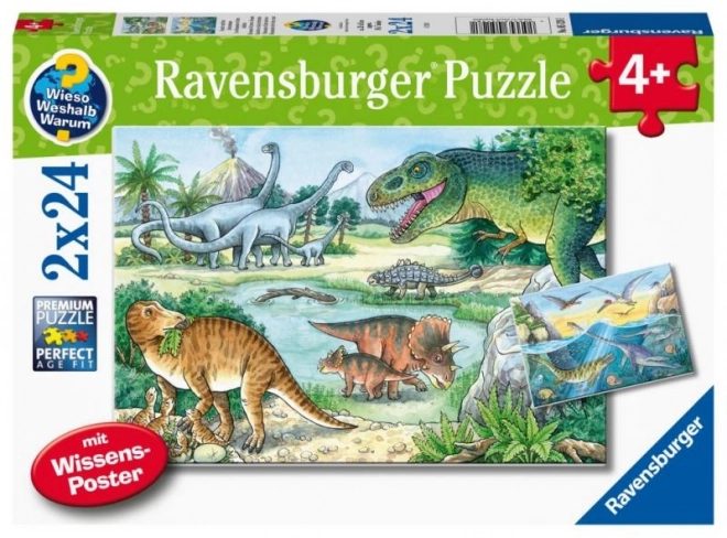 Puzzle il mondo dei dinosauri