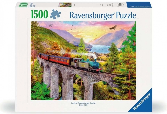 Puzzle Ravensburger Giro in Treno Autunnale 1500 Pezzi