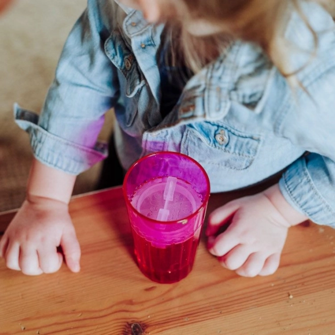 Tazza da allenamento infrangibile rosa per bambini