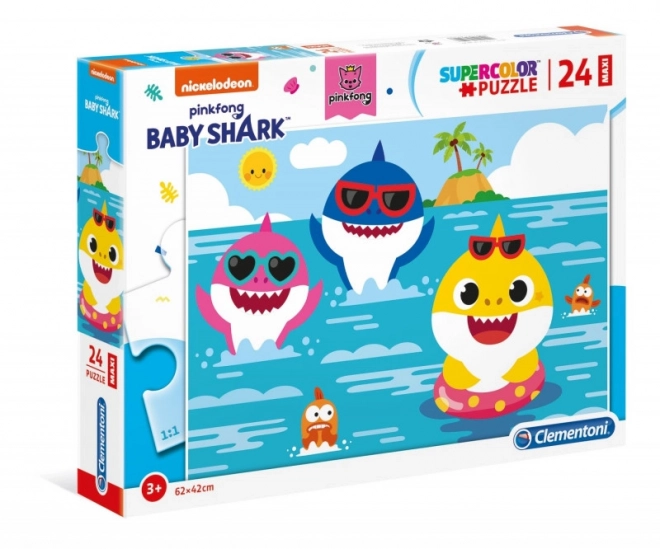 Puzzle 24 pezzi maxi Baby Shark