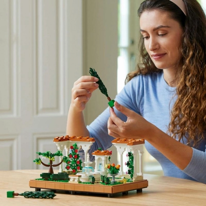 Fontana da giardino LEGO per adulti