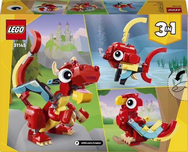 Drago Rosso LEGO Creator 3 in 1