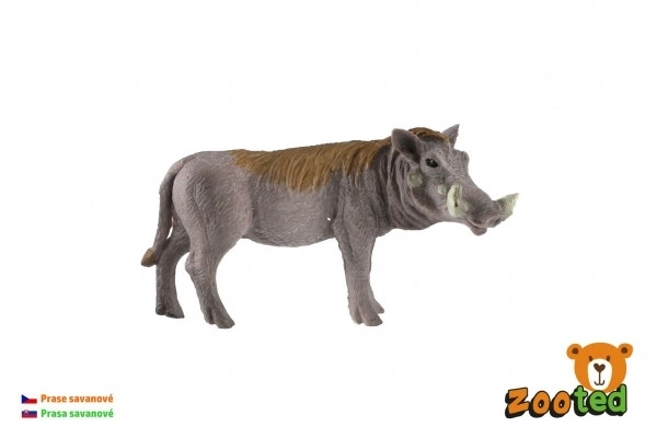 Maialino della savana in plastica 9 cm in busta