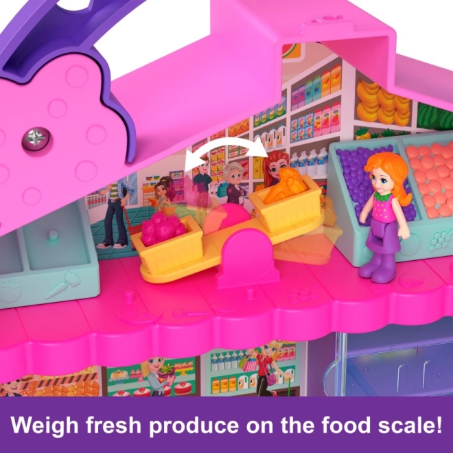 Polly Pocket Pollyville Supermercato portatile a forma di frutta