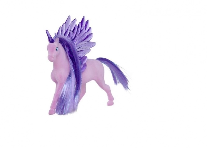 Unicorno con ali scintillanti 11 cm