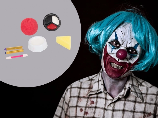 Set trucco clown per Halloween e cosplay