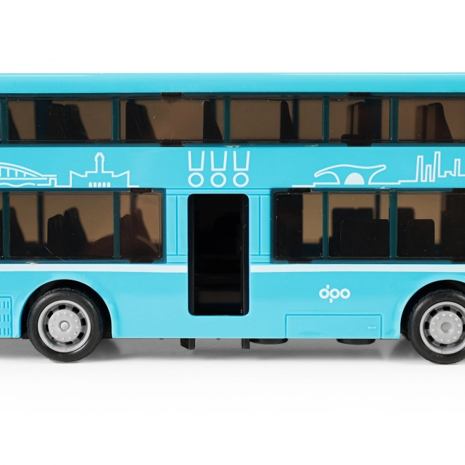 Autobus Doubledecker Blu 20 cm