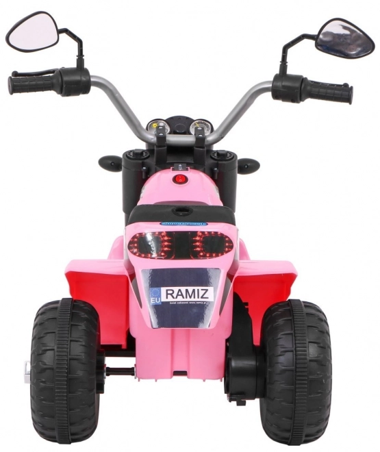 Motoretta per bambini con batteria suoni LED rosa