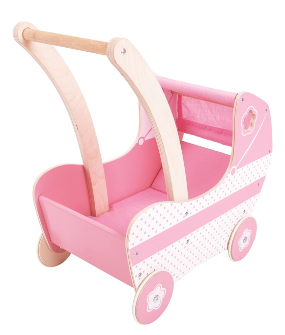 Passeggino in Legno per Bambole di Bigjigs Toys