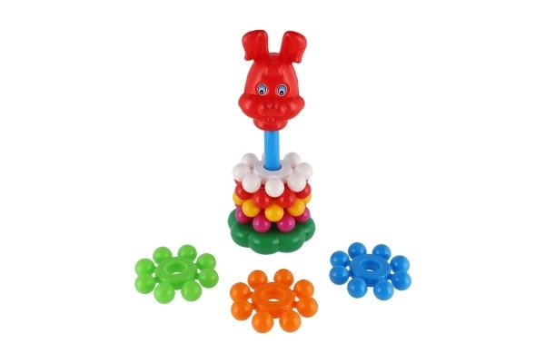 Piramide ad anelli in plastica 26cm per bambini