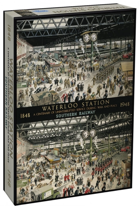 Puzzle GIBSONS stazione Waterloo nel 1848 e 1948, 1000 pezzi