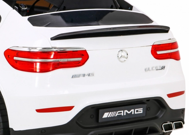 Mercedes Benz GLC63S per bambini bianco + telecomando + trazione 4x4 + MP3 LED + EVA + avvio lento