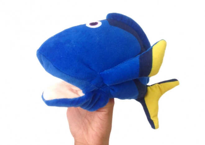 Pupazzo Peluche Pesce Blu Burattino 25 cm